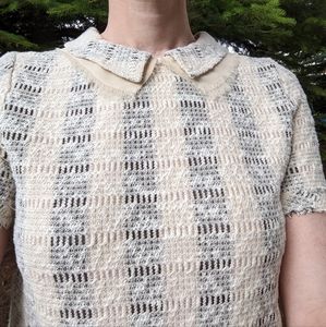 Anthropologie short-sleeved collared top with pockets